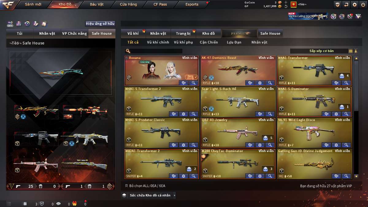 shop acc cf uy tin gia re